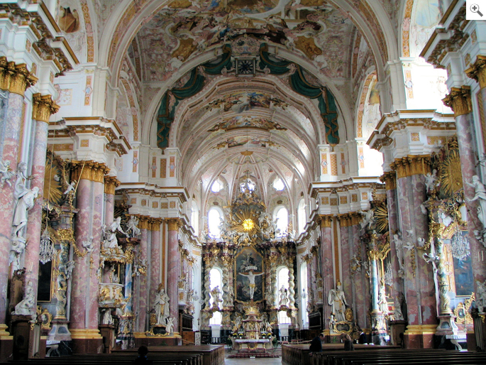 Stucchi nella chiesa abbaziale di Fürstenfeld presso Monaco di Baviera, 1718-1731